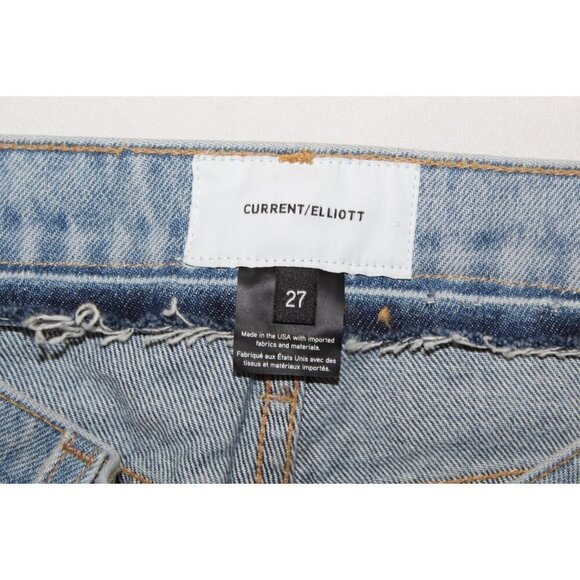 Current Elliott Somera Color Block Denims women's Straight capri jeans Size 27 - Picture 9 of 9